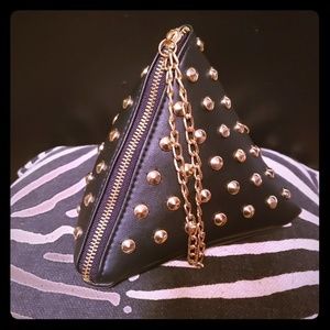 Studded Pyramid wristlet/ clutch